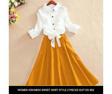 Women Kishmish Sweet Skirt Style 2 Pieces Suit DS-892 Women Kishmish Sweet Skirt Style 2 Pieces Suit DS-892